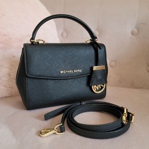 Michael Kors Ava Extra-Small Saffiano Leather Crossbody